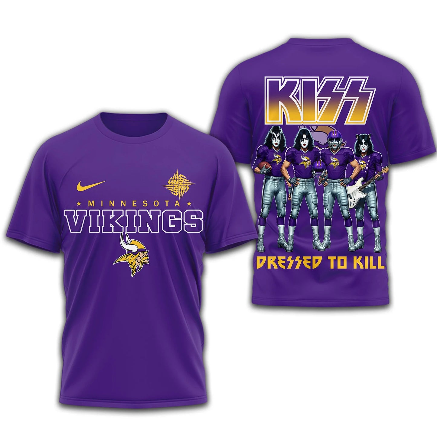 LIMITED EDITION - NEW CUSTOMIZED NFL05 MVK MINNESOTA VIKINGS T-SHIRT | MULTIPLE COLORS AVAILABLE