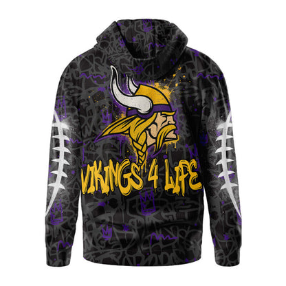 LIMITED EDITION - NEW CUSTOMIZED NFL05 MVK MINNESOTA VIKINGS UNISEX T-SHIRT, POLO, HOODIE & JACKETS