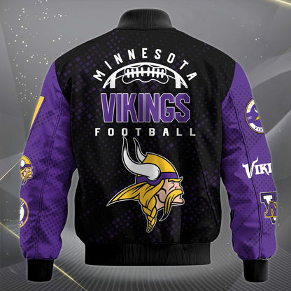 LIMITED EDITION - NEW CUSTOMIZED NFL05 MVK MINNESOTA VIKINGS SATIN VARSITY JACKET & LONG PANTS
