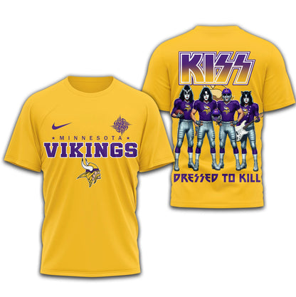 LIMITED EDITION - NEW CUSTOMIZED NFL05 MVK MINNESOTA VIKINGS T-SHIRT | MULTIPLE COLORS AVAILABLE