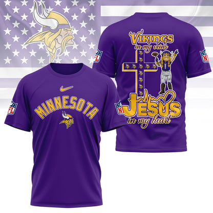 LIMITED EDITION - NEW CUSTOMIZED NFL05 MVK MINNESOTA VIKINGS T-SHIRT | MULTIPLE COLORS AVAILABLE