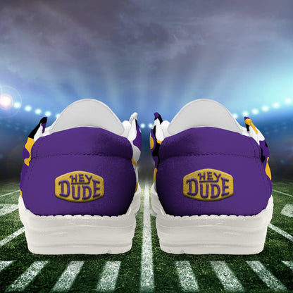 LIMITED EDITION - NEW CUSTOMIZED NFL05 MVK MINNESOTA VIKINGS LOAFER SHOES