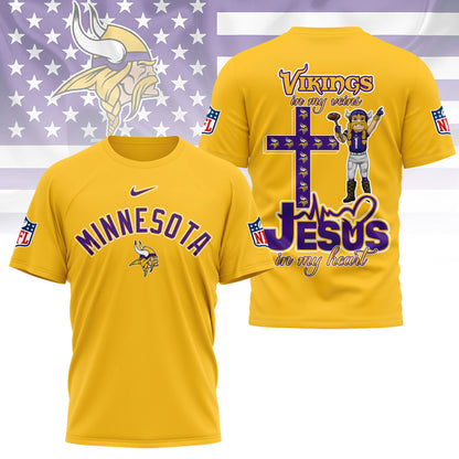 LIMITED EDITION - NEW CUSTOMIZED NFL05 MVK MINNESOTA VIKINGS T-SHIRT | MULTIPLE COLORS AVAILABLE