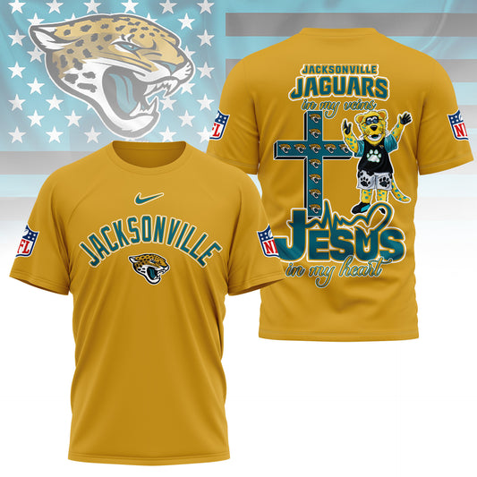 LIMITED EDITION - NEW CUSTOMIZED NFL30 JSJ JACKSONVILLE JAGUARS T-SHIRT | MULTIPLE COLORS AVAILABLE