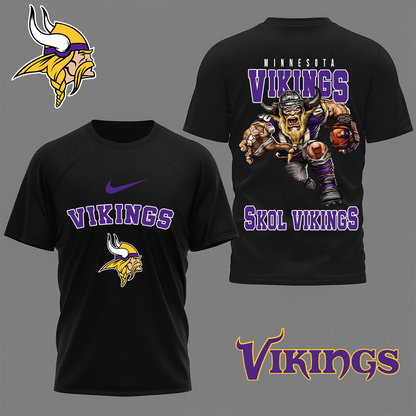 LIMITED EDITION - NEW CUSTOMIZED NFL05 MVK MINNESOTA VIKINGS NATION GEAR 3D SHIRT
