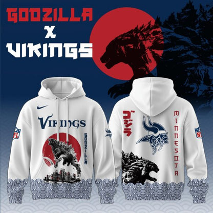 LIMITED EDITION - NEW CUSTOMIZED NFL05 MVK MINNESOTA VIKINGS x GODZILLA T-SHIRT, HOODIE, ZIP HOODIE