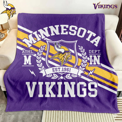 LIMITED EDITION - NEW CUSTOMIZED NFL05 MVK MINNESOTA VIKINGS NORMAL & FLEECE BLANKET