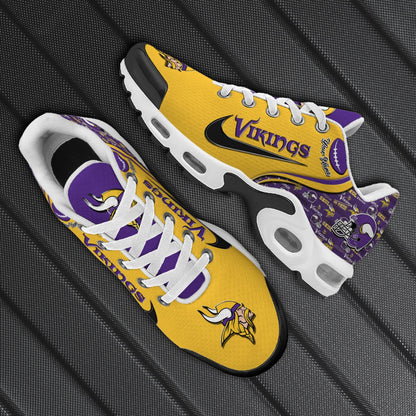 LIMITED EDITION - NEW CUSTOMIZED NFL05 MVK MINNESOTA VIKINGS UNISEX AIR MAX PLUS SNEAKERS
