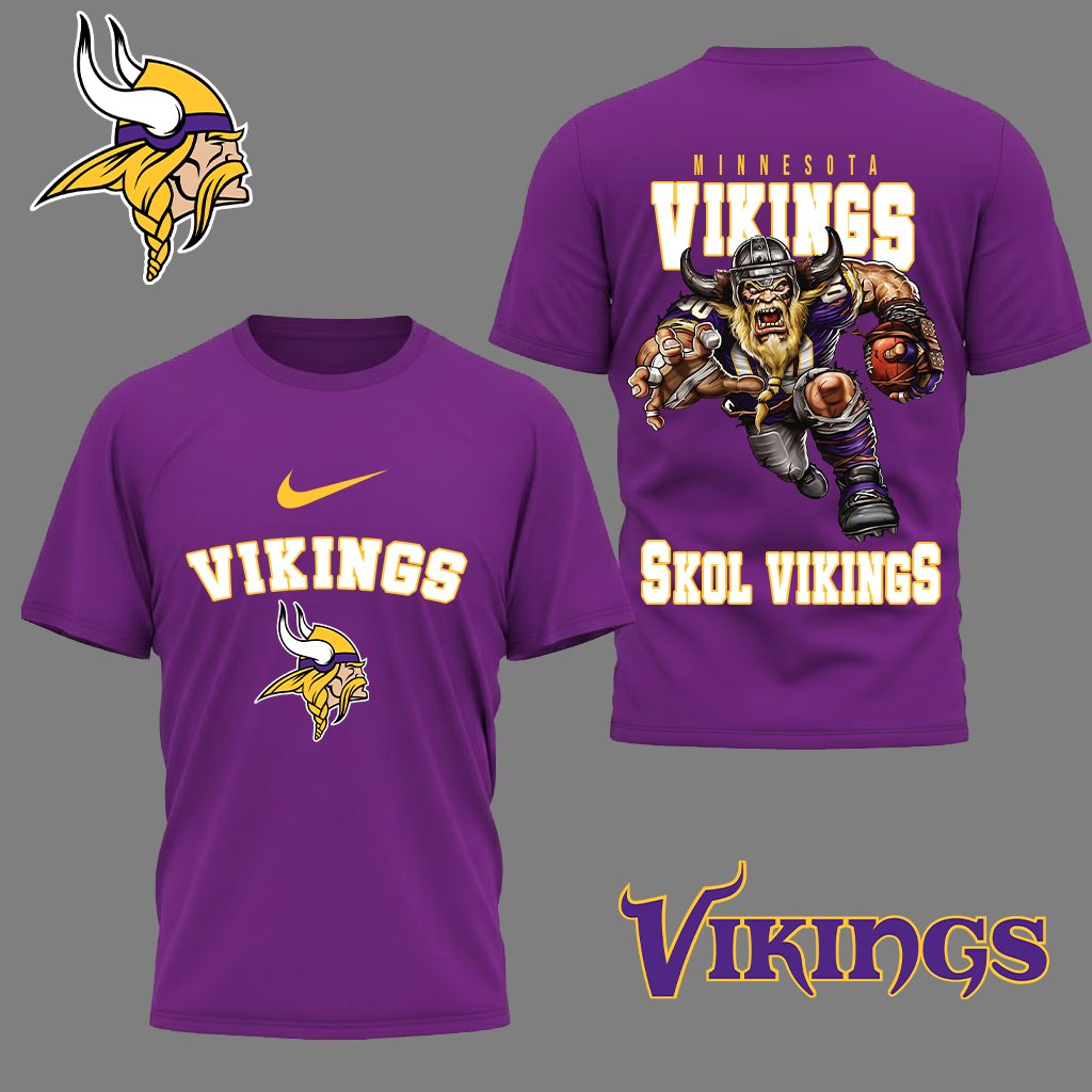 LIMITED EDITION - NEW CUSTOMIZED NFL05 MVK MINNESOTA VIKINGS NATION GEAR 3D SHIRT