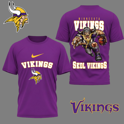LIMITED EDITION - NEW CUSTOMIZED NFL05 MVK MINNESOTA VIKINGS NATION GEAR 3D SHIRT
