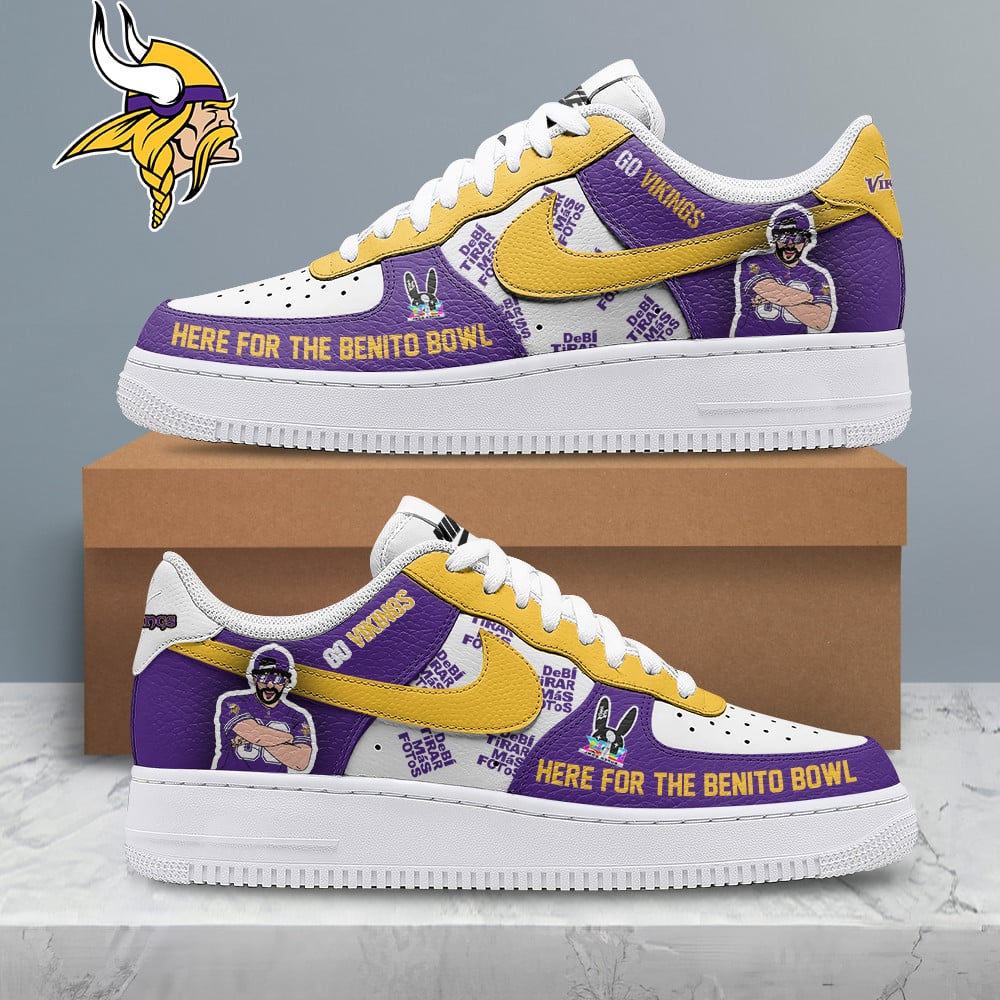 LIMITED EDITION - NEW CUSTOMIZED NFL05 MVK MINNESOTA VIKINGS SUPER BOWL HALFTIME SHOW AF1 SHOES