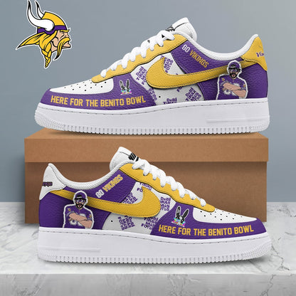 LIMITED EDITION - NEW CUSTOMIZED NFL05 MVK MINNESOTA VIKINGS SUPER BOWL HALFTIME SHOW AF1 SHOES