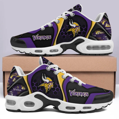 LIMITED EDITION - NEW CUSTOMIZED NFL05 MVK MINNESOTA VIKINGS UNISEX AIR MAX PLUS SNEAKERS