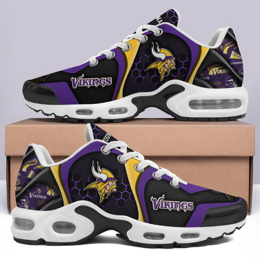 LIMITED EDITION - NEW CUSTOMIZED NFL05 MVK MINNESOTA VIKINGS UNISEX AIR MAX PLUS SNEAKERS