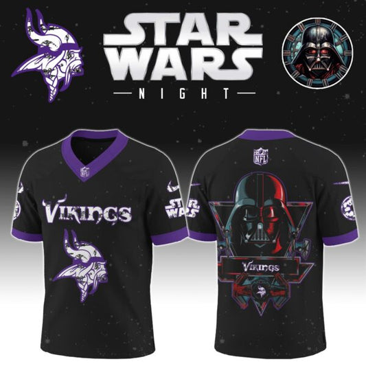 LIMITED EDITION - NEW CUSTOMIZED NFL05 MVK MINNESOTA VIKINGS V-NECK BASKETBALL JERSEY