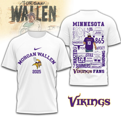 LIMITED EDITION - NEW CUSTOMIZED NFL05 MVK MINNESOTA VIKINGS T-SHIRT | MULTIPLE COLORS AVAILABLE