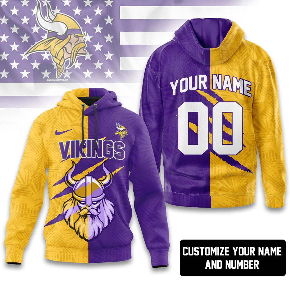 LIMITED EDITION - NEW CUSTOMIZED NFL05 MVK MINNESOTA VIKINGS T-SHIRT, HOODIE, ZIP HOODIE
