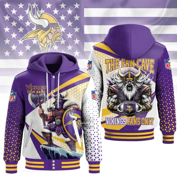 LIMITED EDITION - NEW CUSTOMIZED NFL05 MVK MINNESOTA VIKINGS UNISEX T-SHIRT, POLO, HOODIE & JACKETS