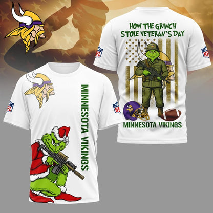 LIMITED EDITION - NEW CUSTOMIZED NFL05 MVK MINNESOTA VIKINGS 3D SHIRT