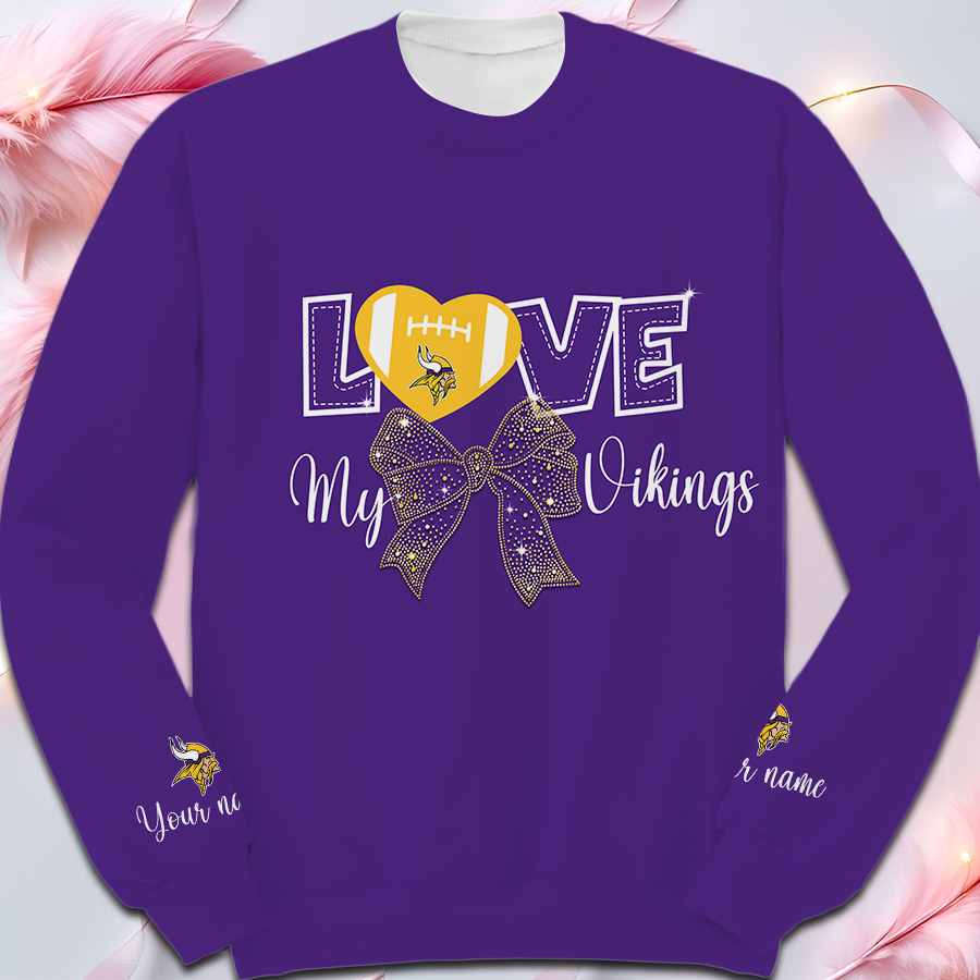 LIMITED EDITION - NEW CUSTOMIZED NFL05 MVK MINNESOTA VIKINGS UNISEX T-SHIRT, POLO, HOODIE & JACKETS