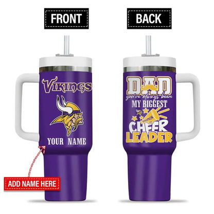[SPECIAL OFFER] NEW CUSTOMIZED NFL05 MVK MINNESOTA VIKINGS 40OZ TUMBLER