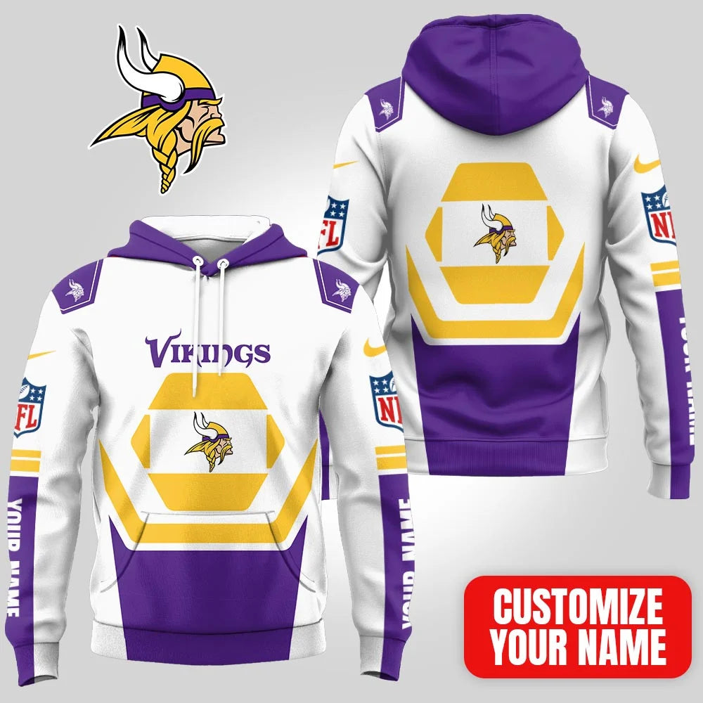 LIMITED EDITION - NEW CUSTOMIZED NFL05 MVK MINNESOTA VIKINGS UNISEX T-SHIRT, POLO, HOODIE & JACKETS