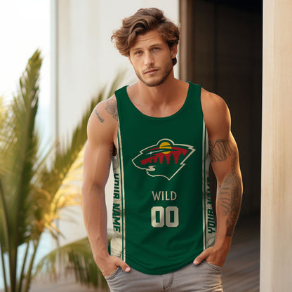 LIMITED EDITION - NEW CUSTOMIZED NHL13 MNW MINNESOTA WILD UNISEX TANK TOP