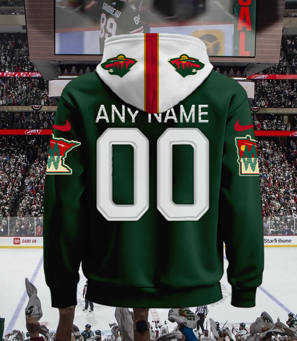LIMITED EDITION - NEW CUSTOMIZED NHL13 MNW MINNESOTA WILD UNISEX T-SHIRT, POLO, HOODIE & JACKETS