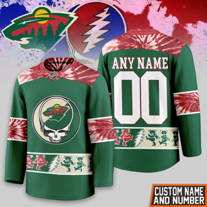 [SUPER SALE] NEW CUSTOMIZED NHL13 MNW MINNESOTA WILD UNISEX HOCKEY JERSEY