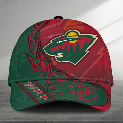 LIMITED EDITION - NEW CUSTOMIZED NHL13 MNW MINNESOTA WILD CLASSIC CAP