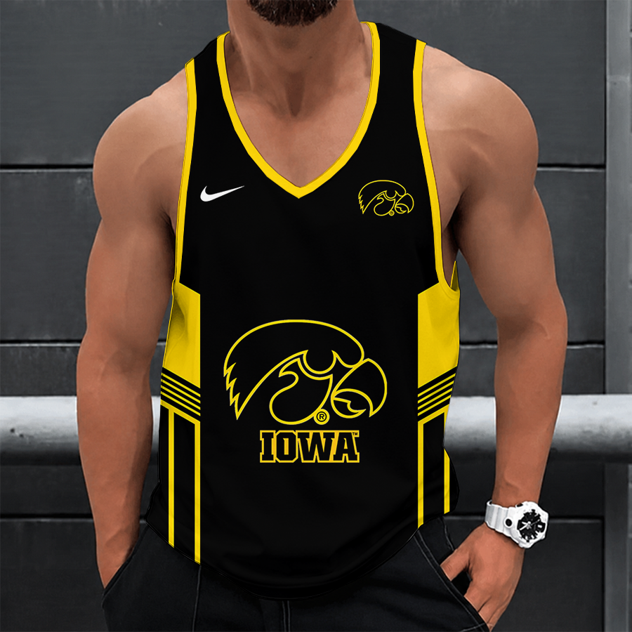 [FAN FAVORITE] NEW CUSTOMIZED NCAA MAM16 IWH IOWA HAWKEYES STRAPPY UNISEX TANK TOP