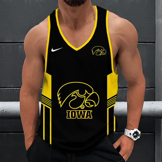 [FAN FAVORITE] NEW CUSTOMIZED NCAA MAM16 IWH IOWA HAWKEYES STRAPPY UNISEX TANK TOP