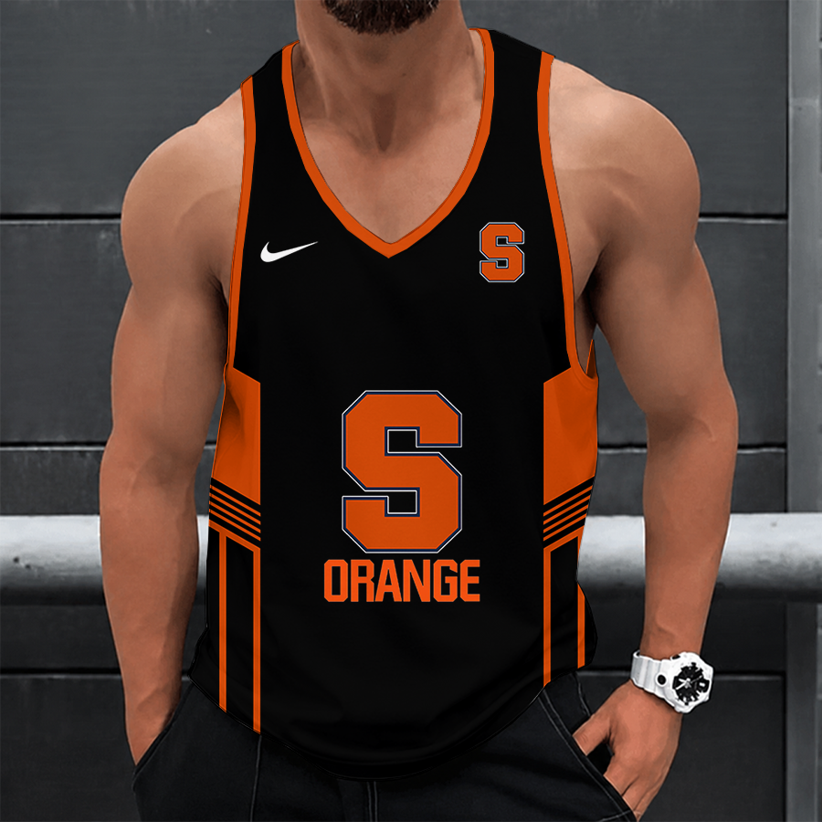 [FAN FAVORITE] NEW CUSTOMIZED NCAA MAM19 SYO SYRACUSE ORANGE STRAPPY UNISEX TANK TOP