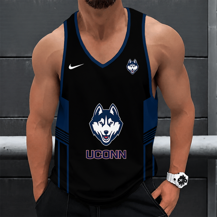 [FAN FAVORITE] NEW CUSTOMIZED NCAA MAM21 UCH UCONN HUSKIES STRAPPY UNISEX TANK TOP