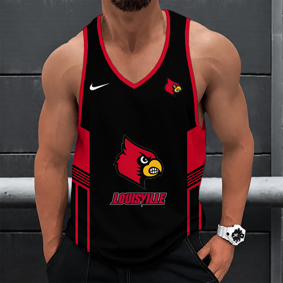 [FAN FAVORITE] NEW CUSTOMIZED NCAA MAM25 ULC LOUISVILLE CARDINALS STRAPPY UNISEX TANK TOP