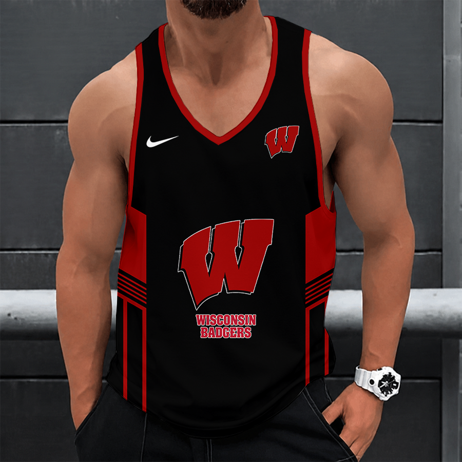 [FAN FAVORITE] NEW CUSTOMIZED NCAA MAM29 WSB WISCONSIN BADGERS STRAPPY UNISEX TANK TOP