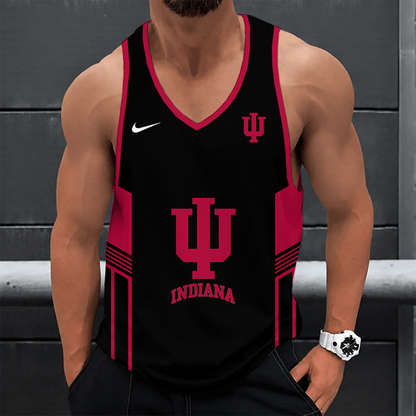 [FAN FAVORITE] NEW CUSTOMIZED NCAA MAM03 IDH INDIANA HOOSIERS STRAPPY UNISEX TANK TOP