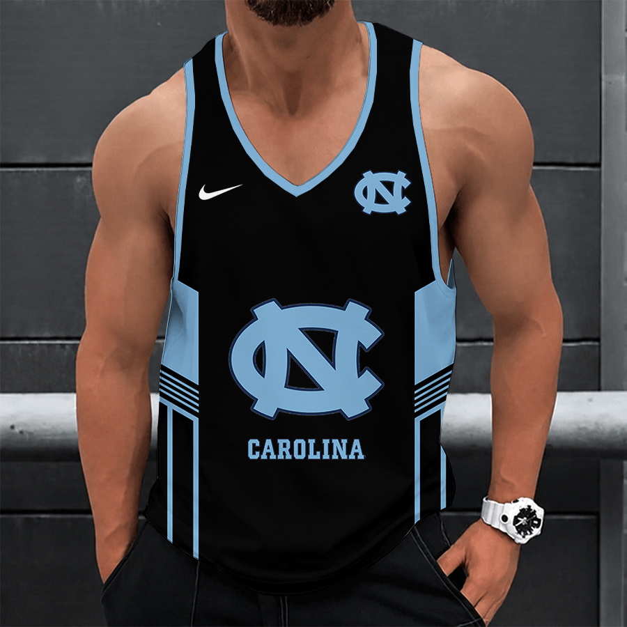 [FAN FAVORITE] NEW CUSTOMIZED NCAA MAM05 NTH NORTH CAROLINA TAR HEELS STRAPPY UNISEX TANK TOP
