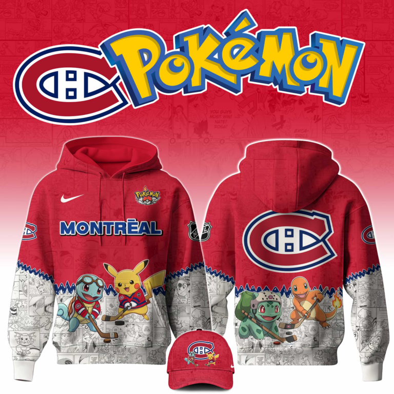 LIMITED EDITION - NEW CUSTOMIZED NHL11 MCD MONTREAL CANADIENS X POKÉMON T-SHIRT, SWEATSHIRT, HOODIE & ZIP HOODIE