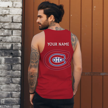 LIMITED EDITION - NEW CUSTOMIZED NHL11 MCD MONTREAL CANADIENS UNISEX TANK TOP