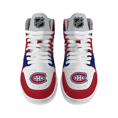 LIMITED EDITION - NEW CUSTOMIZED NHL11 MT CANADIENS AIR JORDAN SNEAKERS