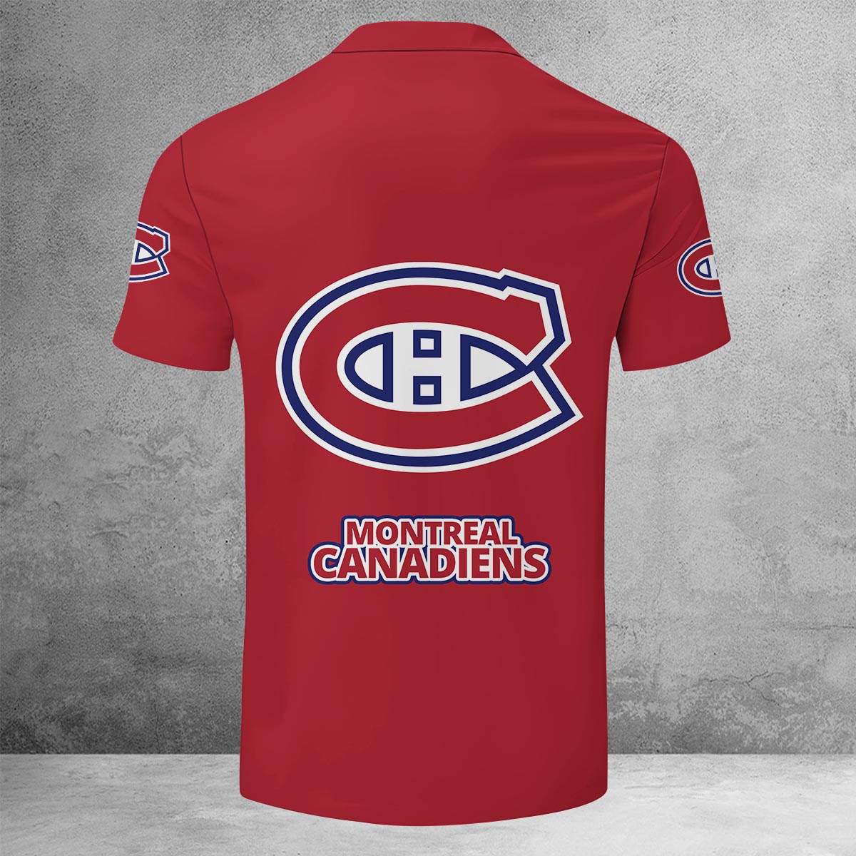 LIMITED EDITION - NEW CUSTOMIZED NHL11 MCD MONTREAL CANADIENS ZIP POLO SHIRT