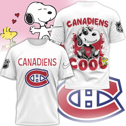 LIMITED EDITION - NEW CUSTOMIZED NHL11 MCD MONTREAL CANADIENS X SNOOPY T-SHIRT, SWEATSHIRT, HOODIE & ZIP HOODIE