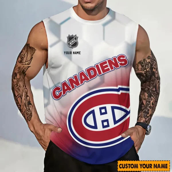 LIMITED EDITION - NEW CUSTOMIZED NHL11 MCD MONTREAL CANADIENS TANK TOP & GYM SHIRT