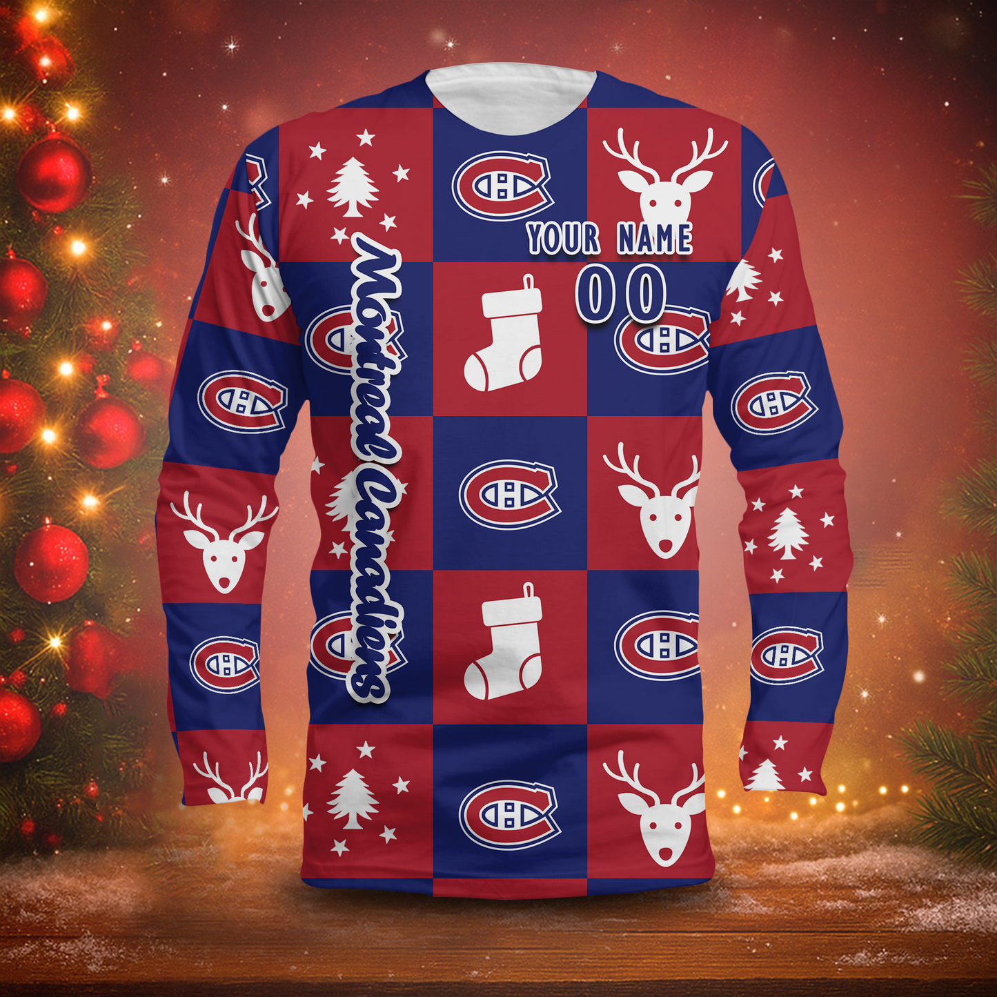 LIMITED EDITION - NEW CUSTOMIZED NHL11 MCD MONTREAL CANADIENS LONG SLEEVED T-SHIRT