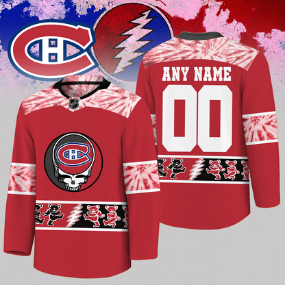 [SUPER SALE] NEW CUSTOMIZED NHL11 MCD MONTREAL CANADIENS UNISEX HOCKEY JERSEY