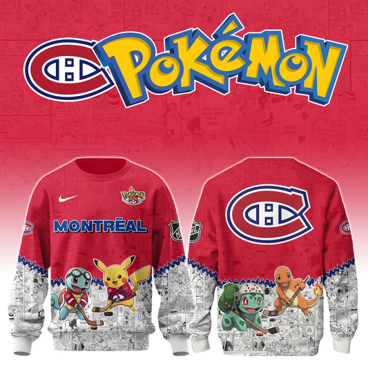 LIMITED EDITION - NEW CUSTOMIZED NHL11 MCD MONTREAL CANADIENS X POKÉMON T-SHIRT, SWEATSHIRT, HOODIE & ZIP HOODIE
