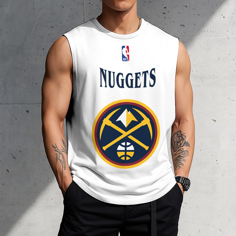 LIMITED EDITION - NEW CUSTOMIZED NBA08 DNU DENVER NUGGETS TANKTOP & GYM SHIRT