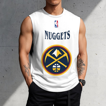 LIMITED EDITION - NEW CUSTOMIZED NBA08 DNU DENVER NUGGETS TANKTOP & GYM SHIRT