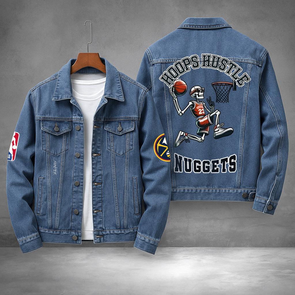 LIMITED EDITION - NEW PREMIUM NBA08 DN DENVER NUGGETS DENIM JACKET